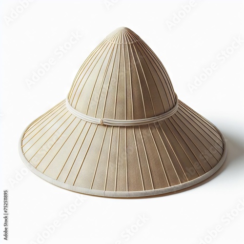 straw hat isolated on white 