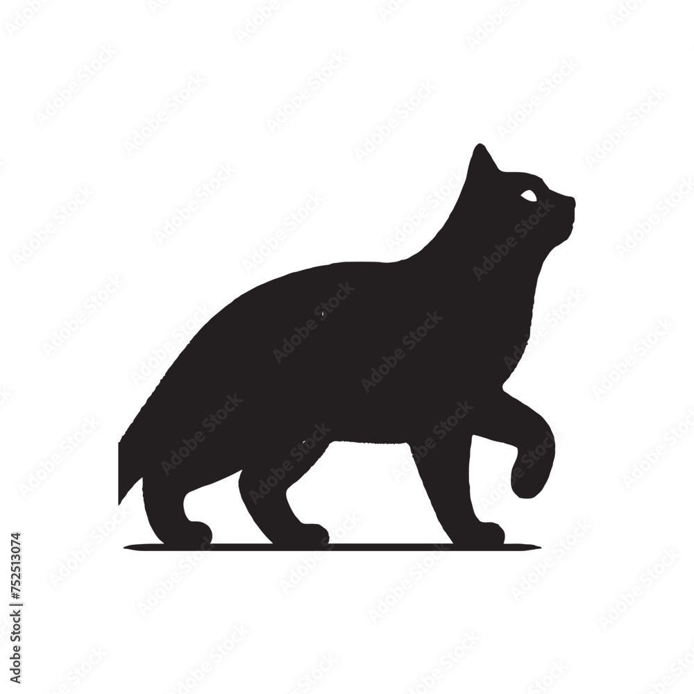Obraz premium cat silhouette tattoo,cat silhouette images,cat silhouette svg ,cat silhouette outline,cat silhouette png