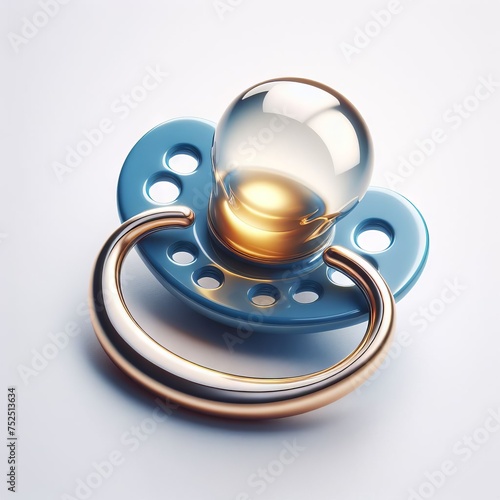 pacifier isolated on white 
