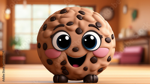 3d cartoon cookie character photo