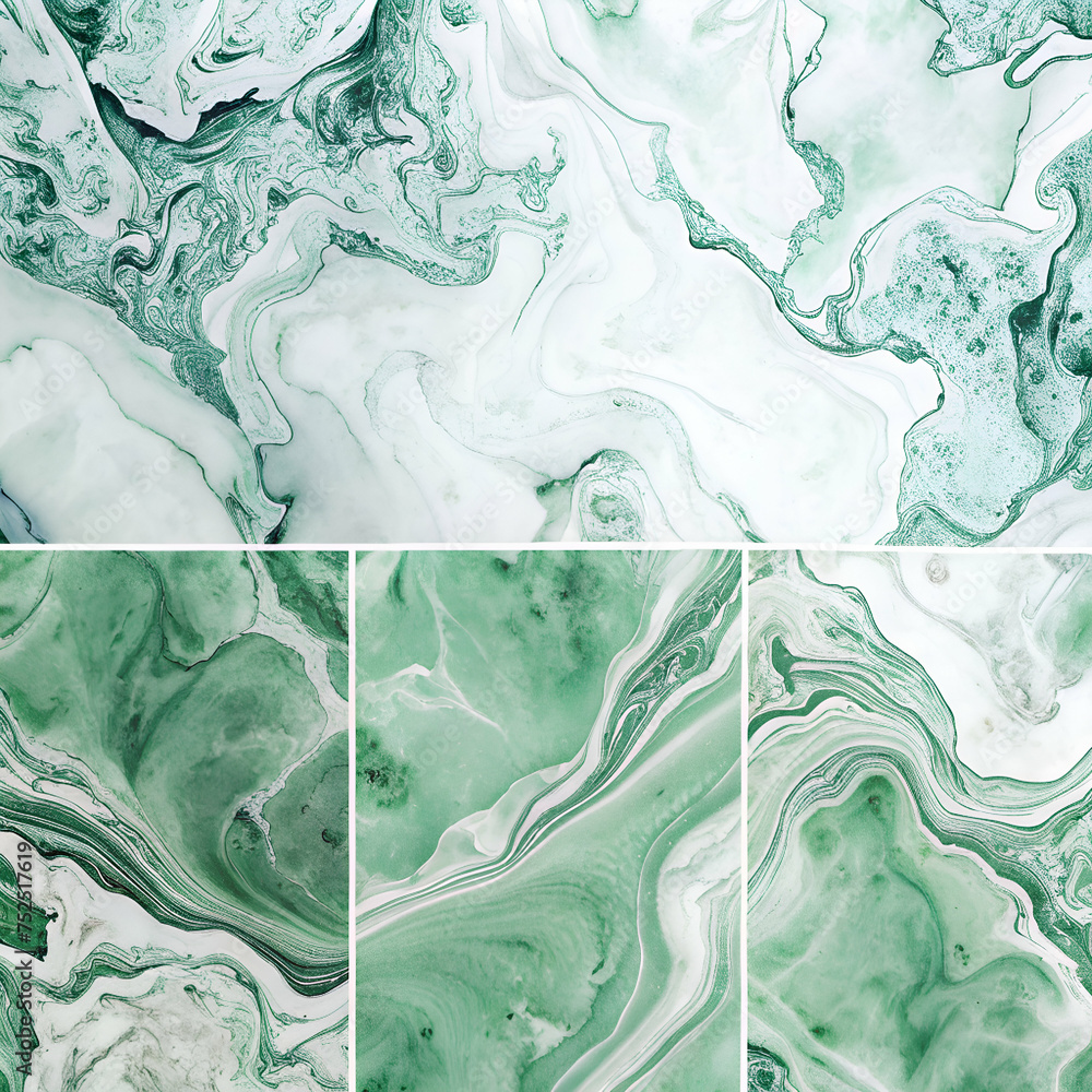 custom made wallpaper toronto digitalMarble texture abstract background pattern green and white color Tiles texture