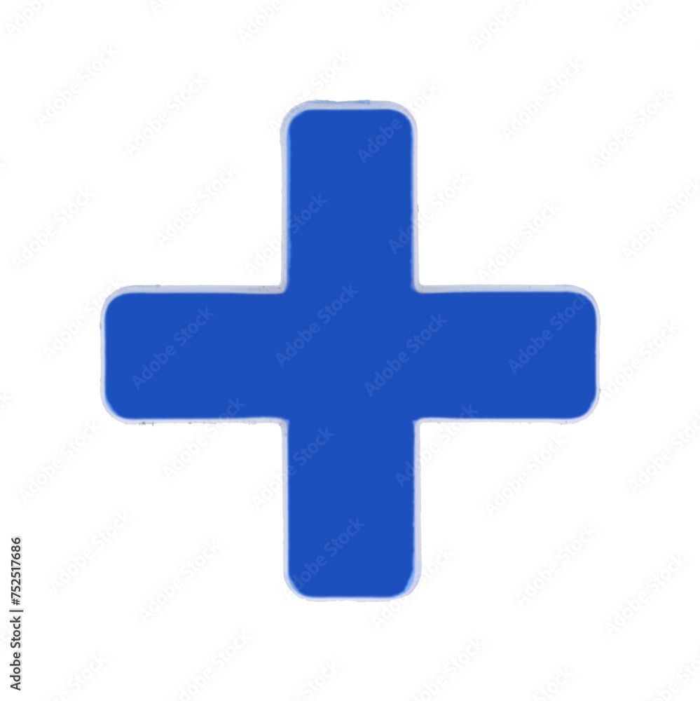 Plus addition sign magnetic letter with clipping path Plus addition sign magnetic letter with clipping path