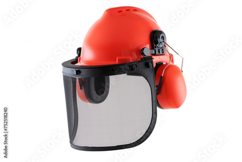Tree felling helmet side view