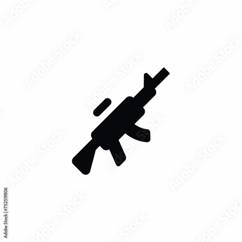 Rifle Gun Weapon Vector Icon