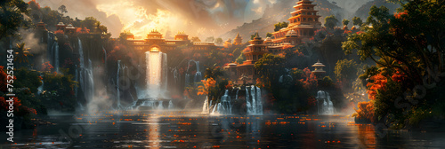 El Dorado The Lost City, Hidden Magical Land of Gold, Paradise of heaven © Imran