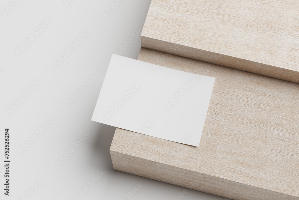 A4 Flyer With Wooden Mockup A4 Flyer With Wooden Mockup