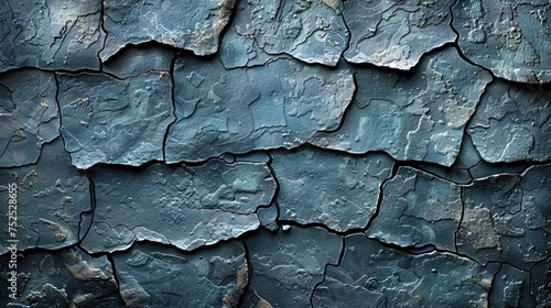 Macro photo of rough, dark stone, highlighting its natural textures