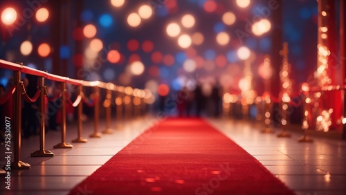 The red carpet under the lights photo