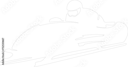 bobsleigh outline