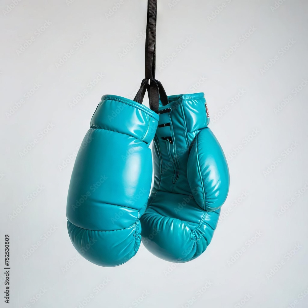 boxing gloves isolated white

