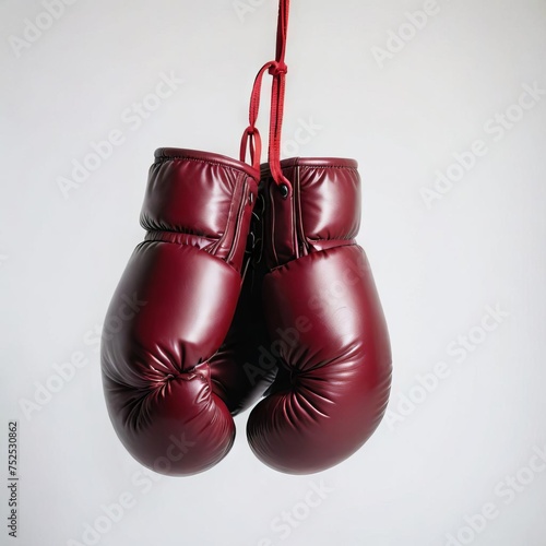 boxing gloves isolated white 