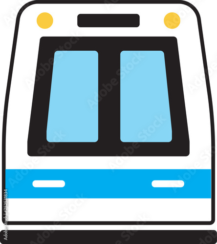 MRT, Rail, Subway, Train, transit Generic sign icon.