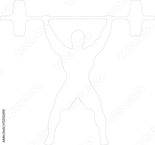 weightlifting outline