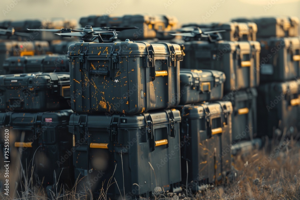 Rugged Drones and Cases in Misty Terrain Rugged Drones and Cases in Misty Terrain