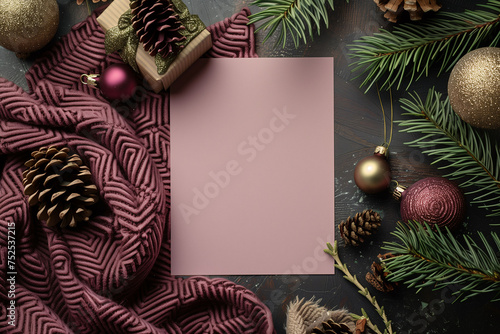 Christmas Card Frame Banner Background with text Space for Greeting or Social media Post. Merry Christmas and Happy New Year! Neo Art Cards X V 1 43 photo