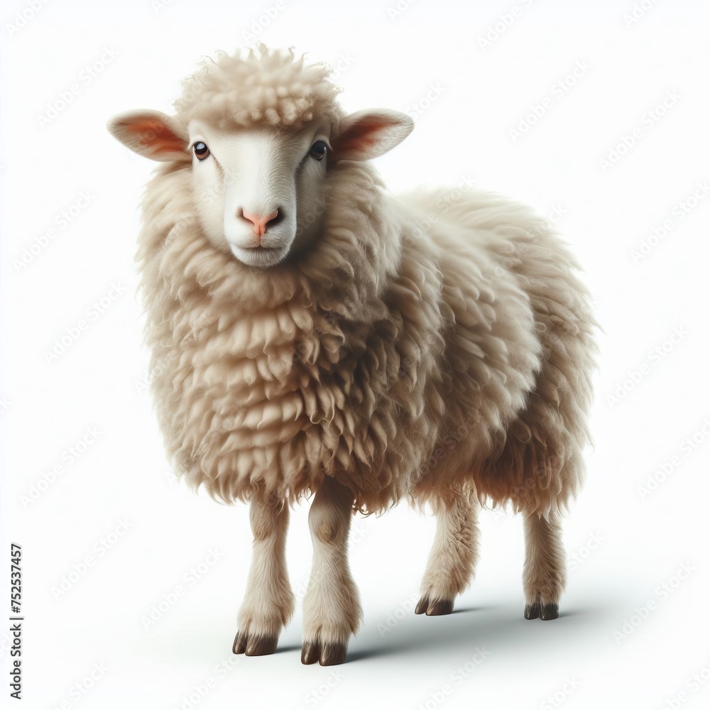 Fototapeta premium sheep isolated on white