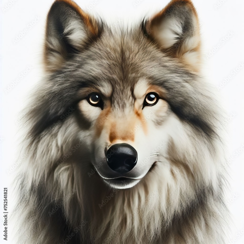 Fototapeta premium wolf isolated on white 