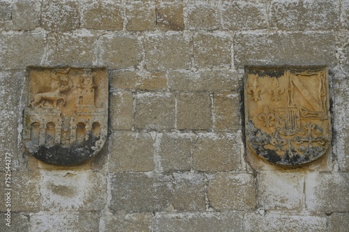 Escudos del palacio de los marqueses de Torreorgaz en Alcántara photo