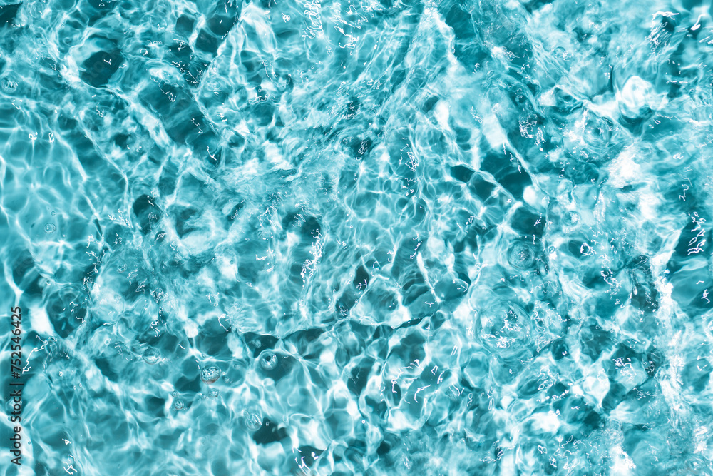 Swimming pool water  background top view. Summer vacation. Sea water background.