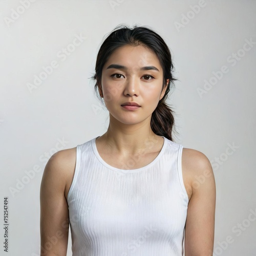 portrait of a woman with sport clothes  © Deanmon