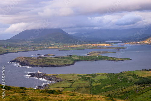 Obraz na płótnie Sunset scene at Valentia Island on Ring of Kerry in Ireland, Wild Atlantic Way w salonie