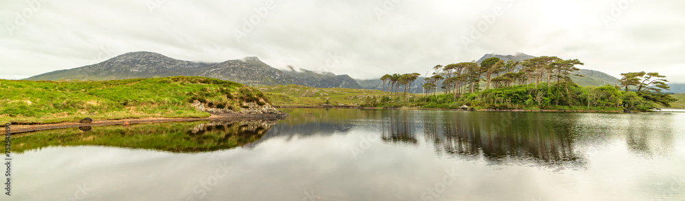 Morning scene with a cloudy day in Galway Ireland, Pine Island