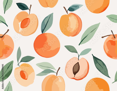 Watercolor Apricot 