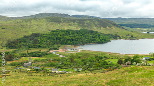 Obraz na płótnie Beautiful scenery with Mount Errigal in Donegal Ireland
w salonie
