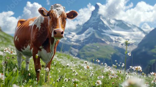cow on the meadow