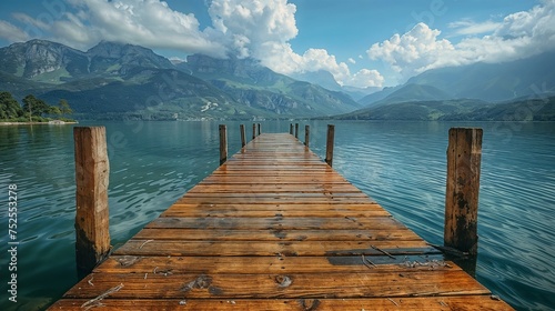 Invitation to Serenity: Alpine Lake Pier