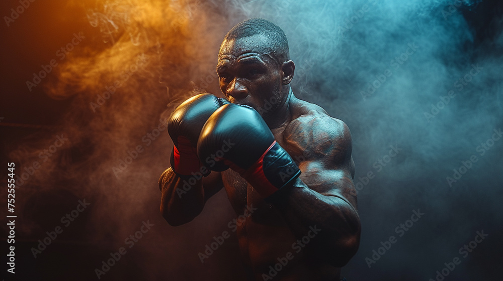 Fototapeta premium Boxing fighter in the ring