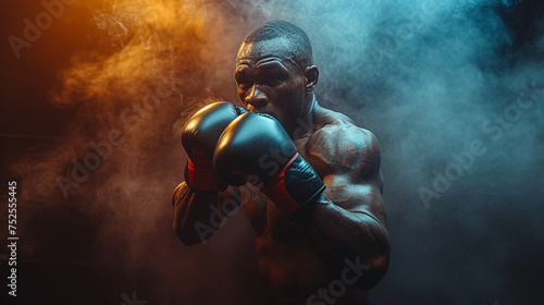 Boxing fighter in the ring © Daniel