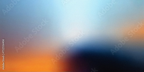 blue and orange line waves light , empty space grainy noise grungy texture color gradient rough abstract background , shine bright light and glow template