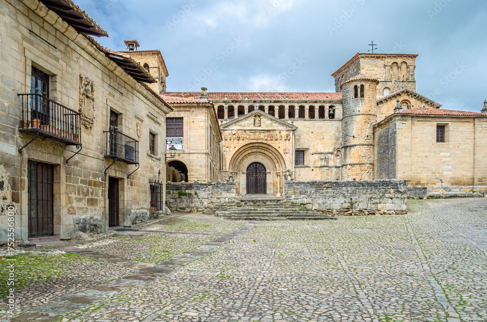Collegiate church and cloister of Santa Juliana in Santillana del Mar, Cantabria, Spain