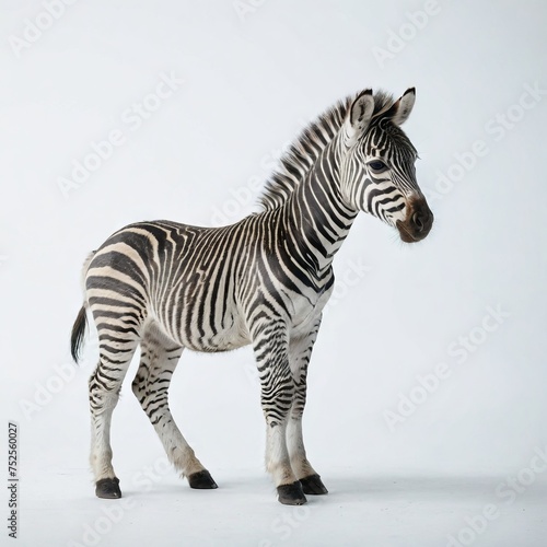 zebra isolated on white 