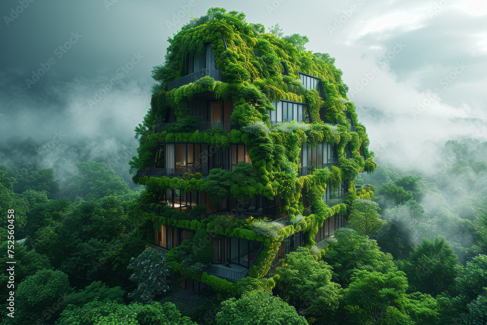 A visionary architect conceptualizing and designing green buildings that incorporate renewable energy sources and eco-friendly features. Concept of sustainable architecture. Generative Ai. A visionary architect conceptualizing and designing green buildings that incorporate renewable energy sources and eco-friendly features. Concept of sustainable architecture. Generative Ai.