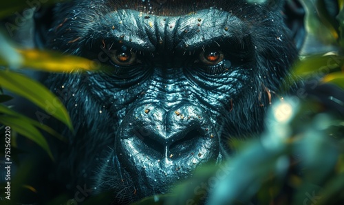 a gorilla looking at the camera © Aliaksandr Siamko