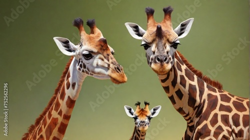 Two giraffe and baby © geniuskp