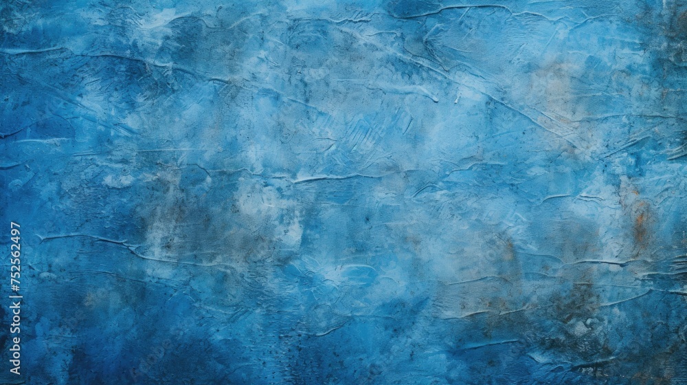 A painting of a blue wall with a black border, suitable for interior design projects
