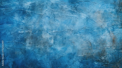 A painting of a blue wall with a black border, suitable for interior design projects