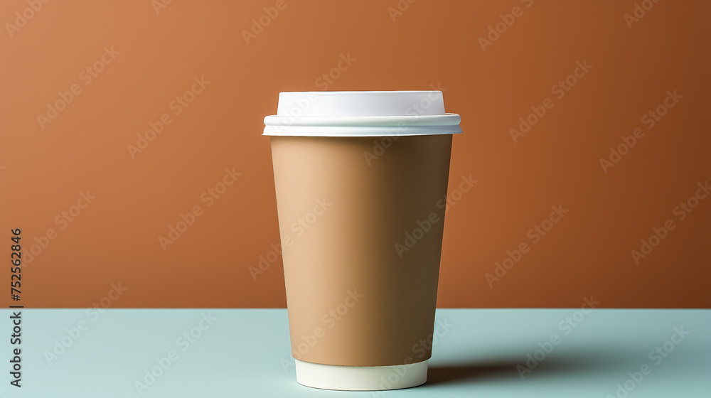 mockup of a plastic coffee cup on a background, space for text mockup of a plastic coffee cup on a background, space for text