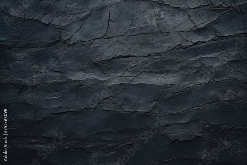 Detailed close-up of a black stone wall, perfect for architectural designs