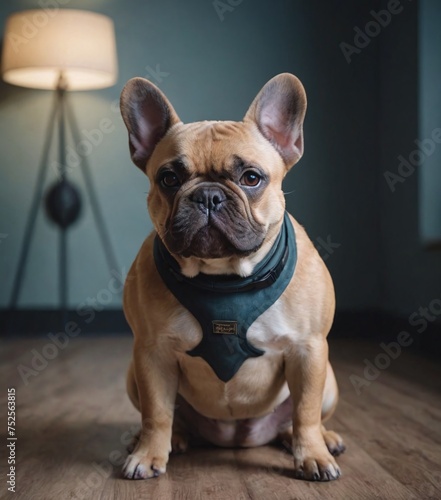 Fawn french bulldog portrait © CraveltStudio