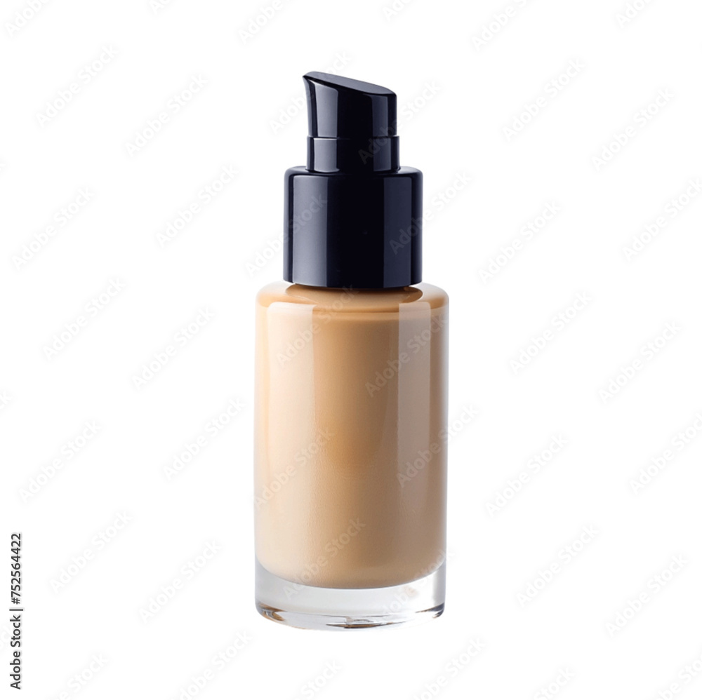 Bottle of skin foundation isolated on Transparent background. Bottle of skin foundation isolated on Transparent background.
