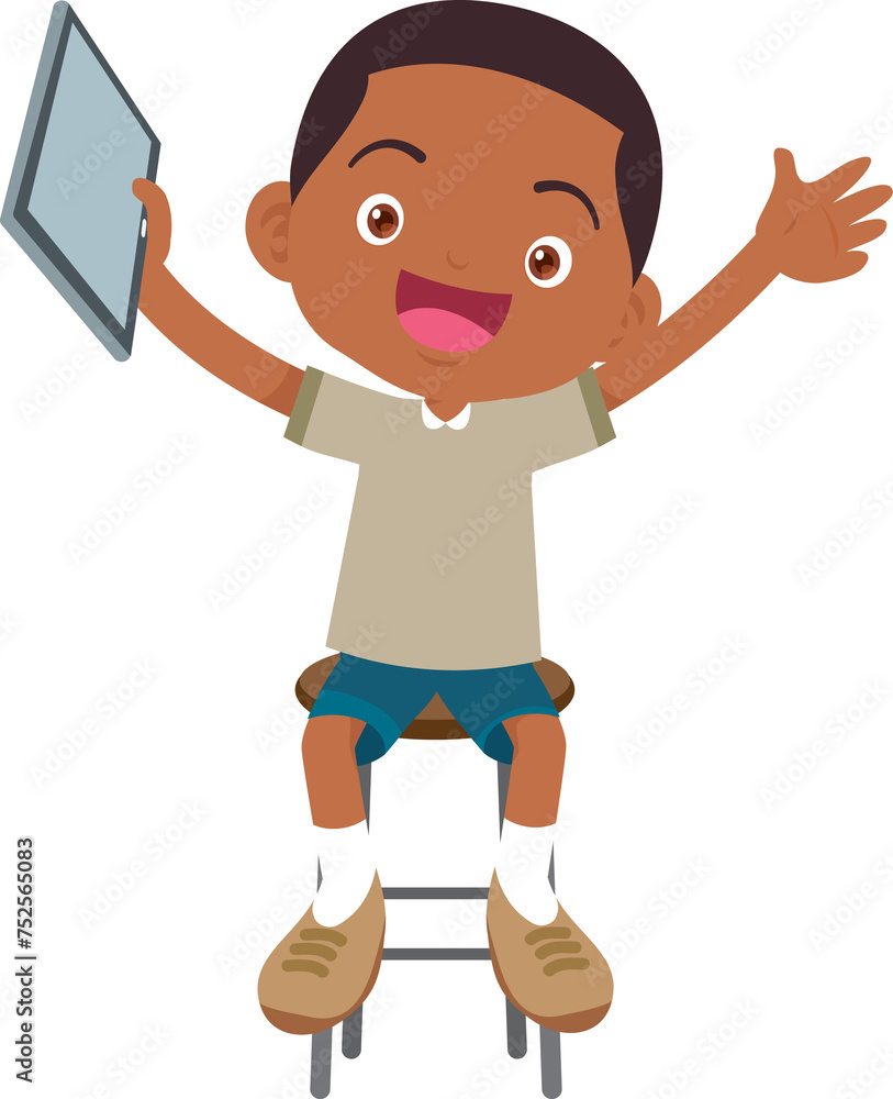 child sitting use gadget Mobile and laptop child sitting use gadget Mobile and laptop