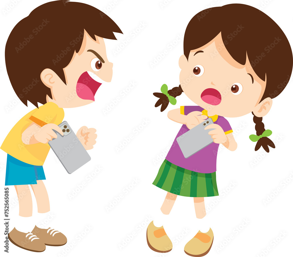 angry kid addicted mobile phone angry kid addicted mobile phone