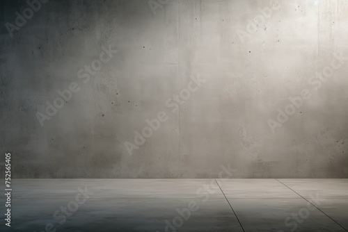 A minimalist interior with concrete walls. Suitable for industrial or modern design concepts © Fotograf