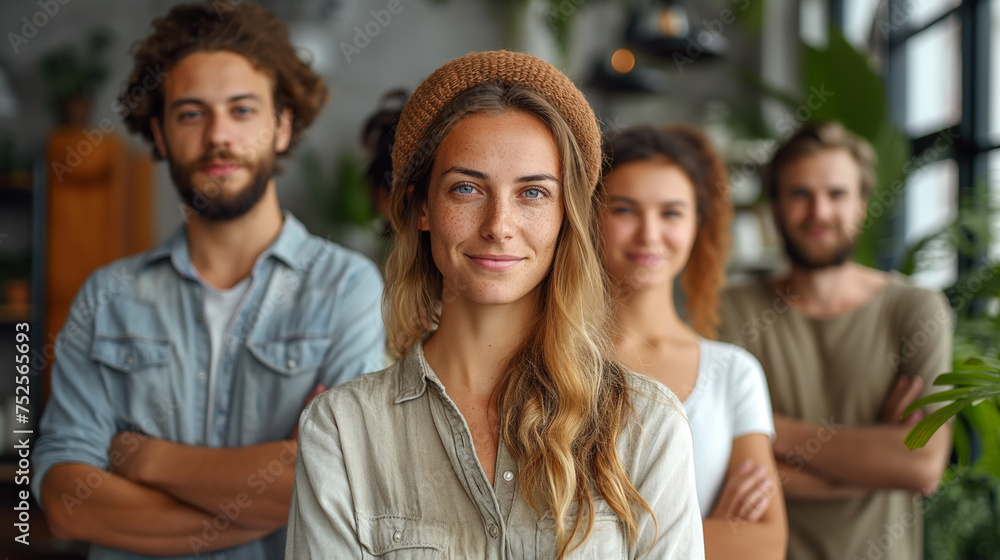 Fototapeta premium Confident Young Entrepreneurs Team
