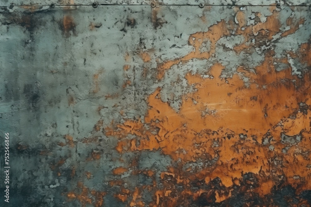 Weathered and rusted metal surface. Suitable for industrial backgrounds