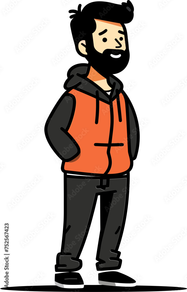Masculine Man Strong and Striking Vector Art Masculine Man Strong and Striking Vector Art